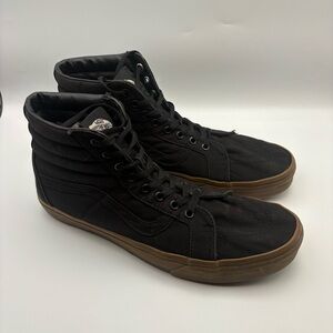 Vans Sk8-Hi trainers in Black/Brown, Men’s Size 11.5, Women’s 13
